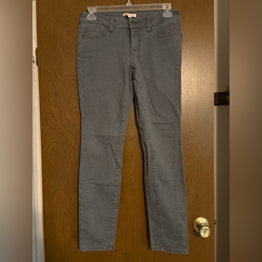 CAbi Gray Straight Leg Jeans Classic Style
